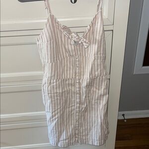 Abercrombie & Fitch Pink Striped Mini Dress